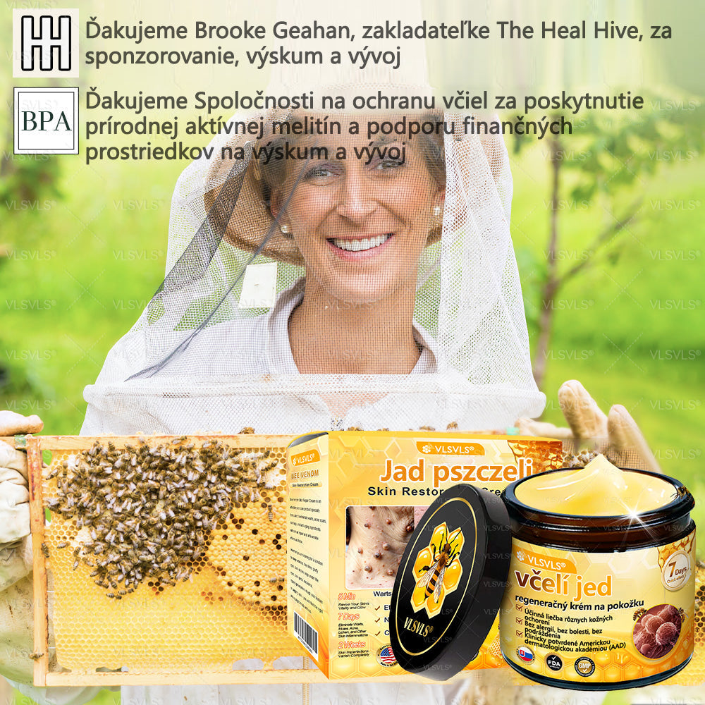 🌿 VLSVLS™ Regeneračný pleťový krém s včelím jedom 🐝 – Obnova ✨ Hydratácia 💧 Omladenie 💫