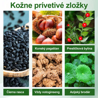 🌿🌿🌿Dorina® Bylinný krém na zmiernenie opuchov s čiernou rascou.