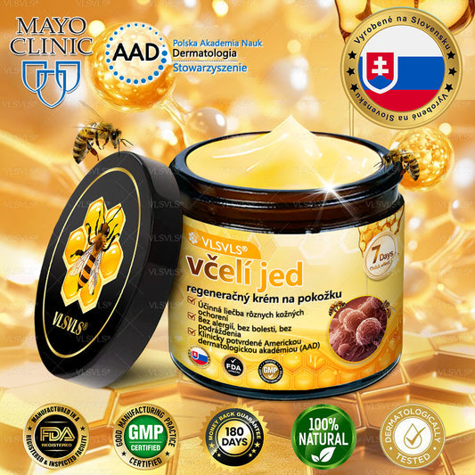 🌿 VLSVLS™ Regeneračný pleťový krém s včelím jedom 🐝 – Obnova ✨ Hydratácia 💧 Omladenie 💫