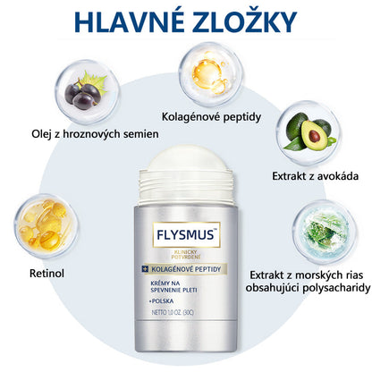 Flysmus™ Kolagénové peptidy SPEVŇUJÚCE SÉRUM v tyčinke 🎉 Certifikované Slovenským ústavom hygieny (SÚH) a Slovenskou dermatologickou spoločnosťou (SDS), zaručujúce najvyššiu kvalitu a bezpečnosť pre vašu pleť.