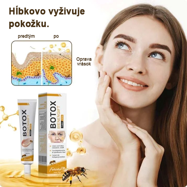 🍀👩‍⚕️Získajte mladistvú pleť hneď teraz! - 👩‍⚕️Furzero™ Botoxový krém na odstraňovanie vrások s obsahom včelieho jedu - (posledný deň 70% zľava)